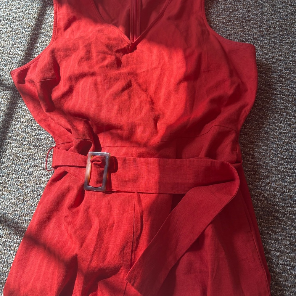 Ann Taylor Red Jumpsuit